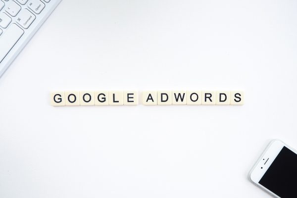 Google Adwords banner with a smartphone